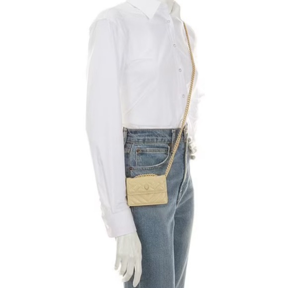 NWT Kurt Geiger London Micro Solid Quilted Crossbody Bag - Picture 3 of 5